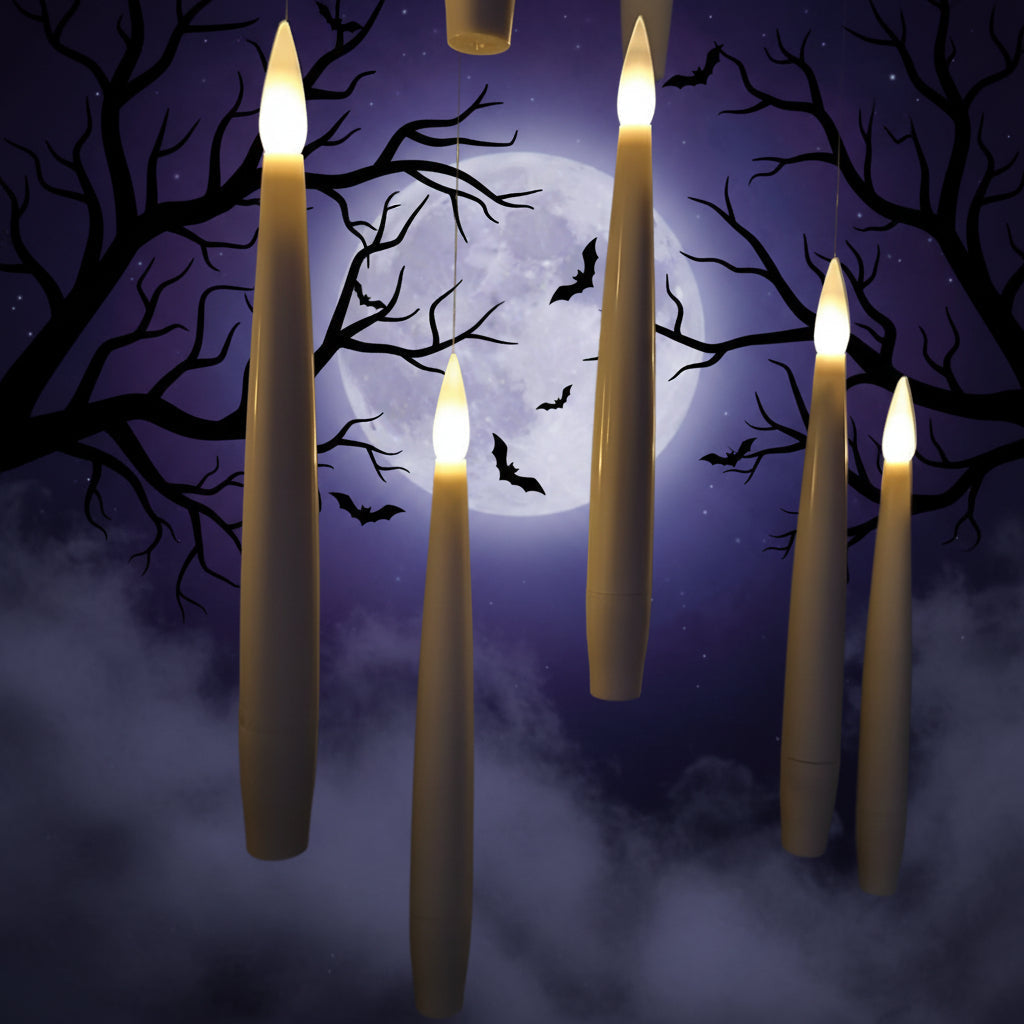 Floating LED Candles with Remote Halloween Flameless Decor