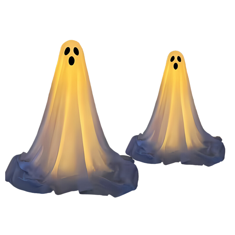 Light-Up Garden Ghosts Halloween Outdoor Decoration
