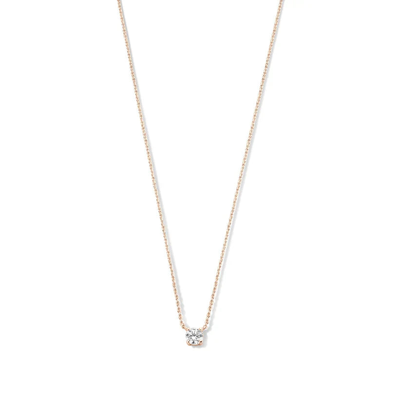 Clara | Collier en pierre de moissanite en or 14 carats