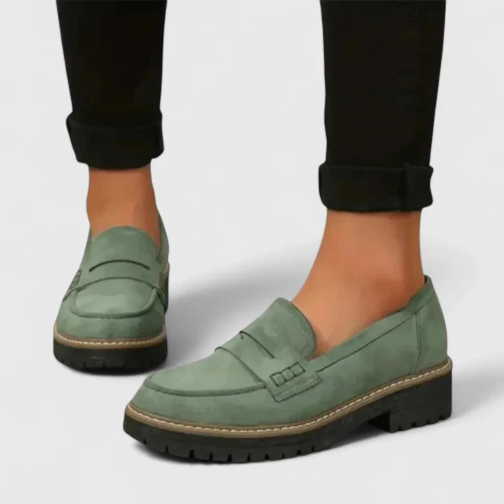 Mocasines para mujer con soporte ortopédico