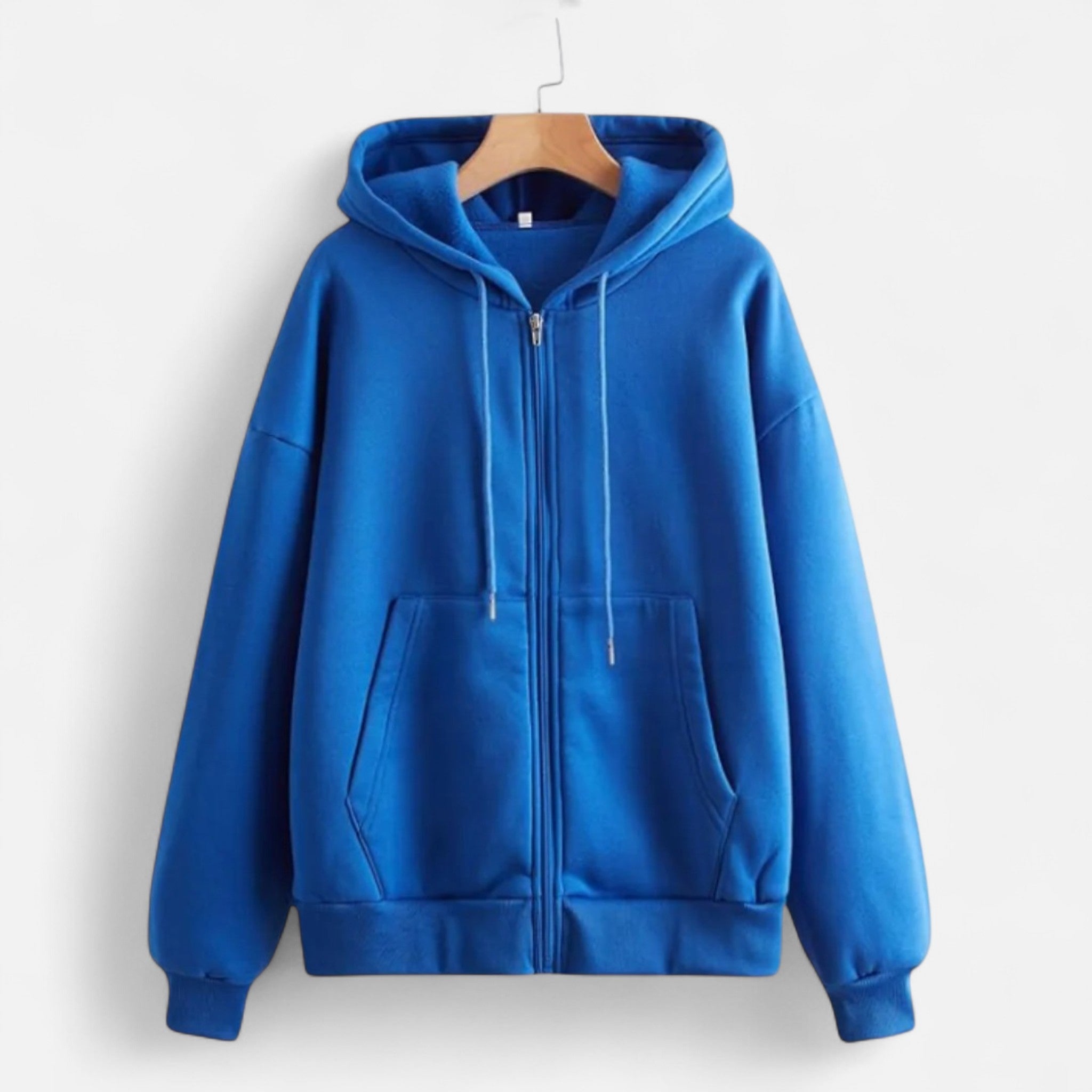 Women's Zip-Up Hoodie Contemporary Cut Drawstring Hood