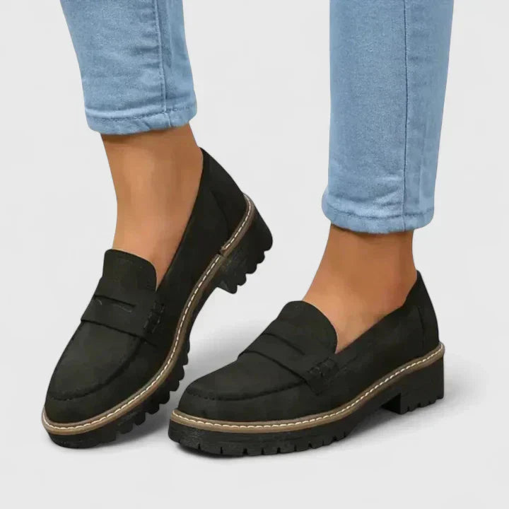 Mocasines para mujer con soporte ortopédico