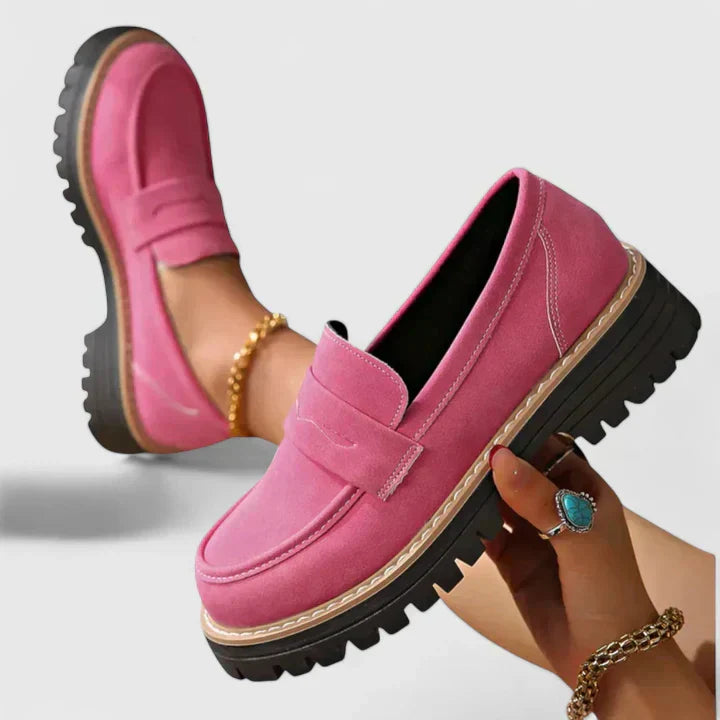 Mocasines para mujer con soporte ortopédico