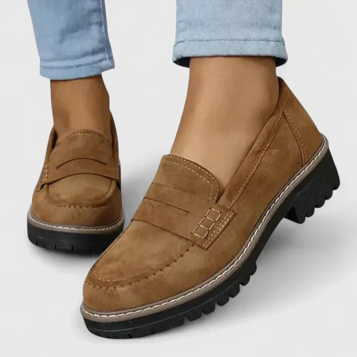 Mocasines para mujer con soporte ortopédico