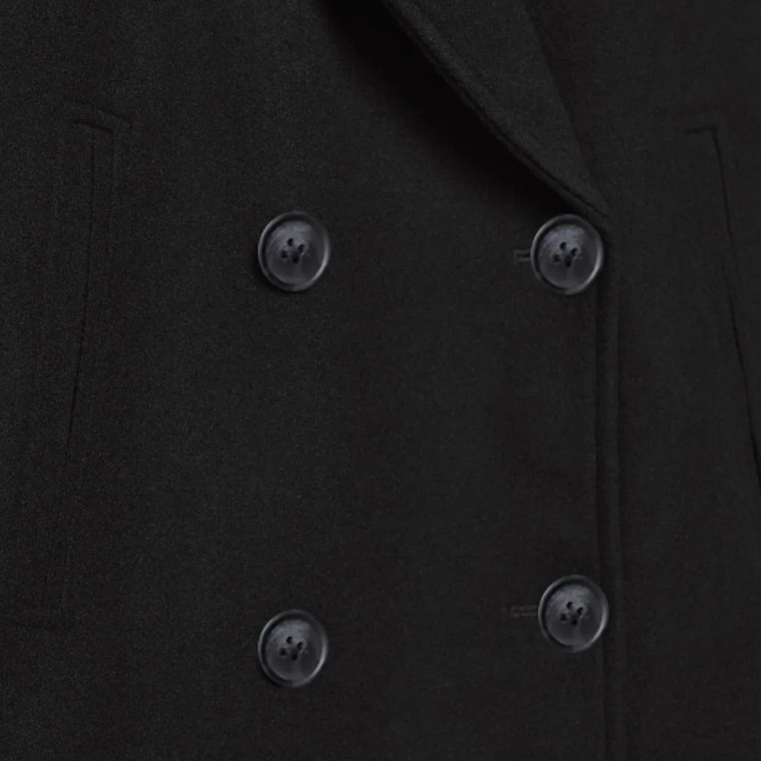 Women's Wool-Blend Jacket Architectural Cut Concealed Closure