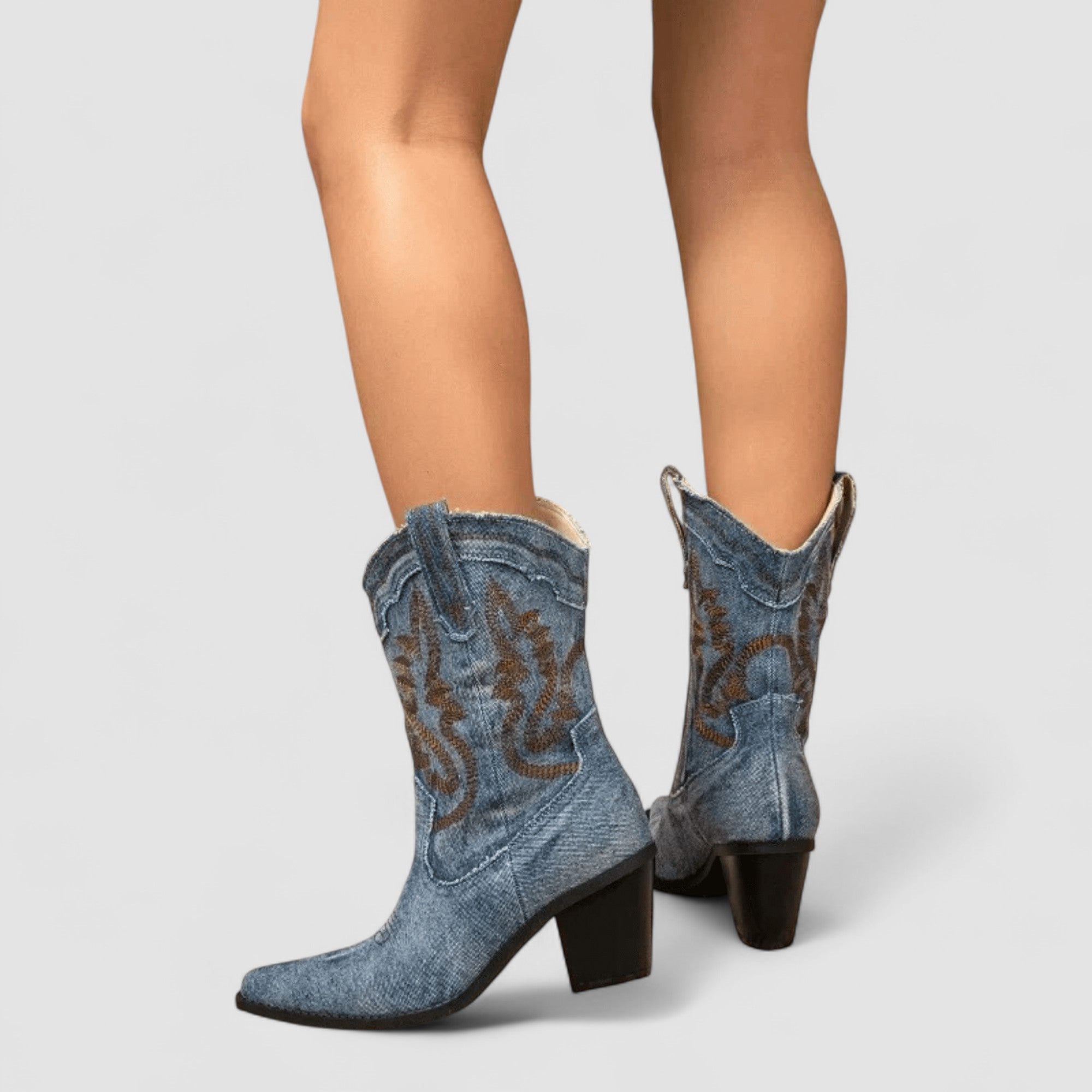 Stivaletti da donna in denim con supporto ortopedico