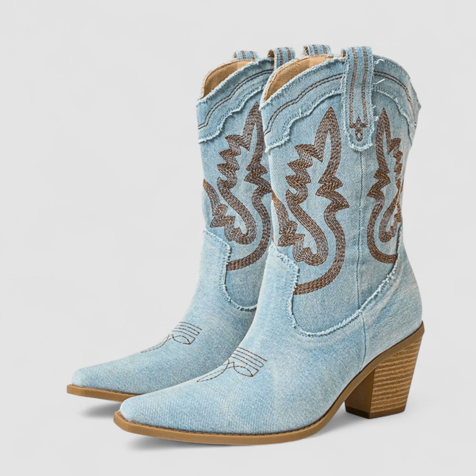 Stivaletti da donna in denim con supporto ortopedico