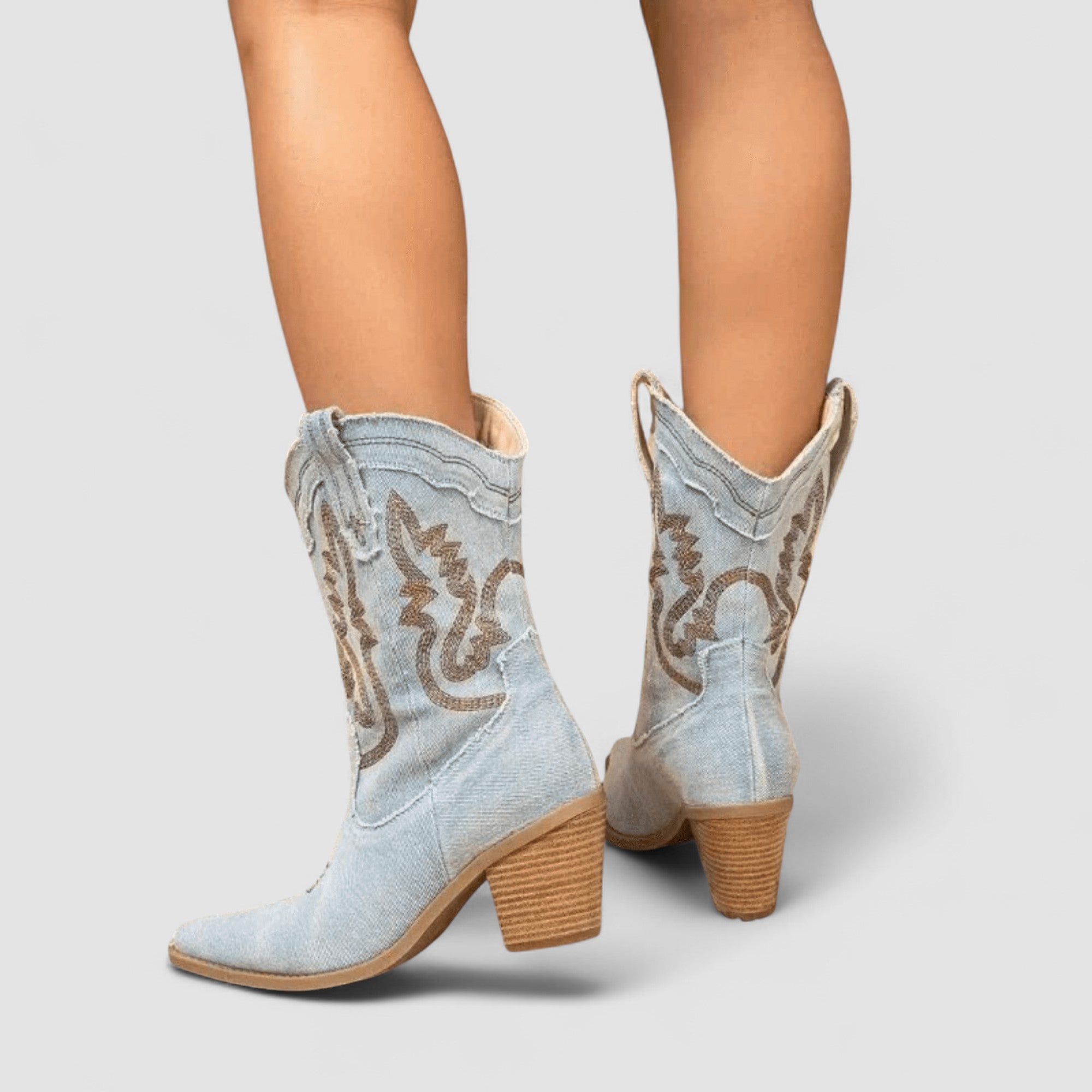 Stivaletti da donna in denim con supporto ortopedico