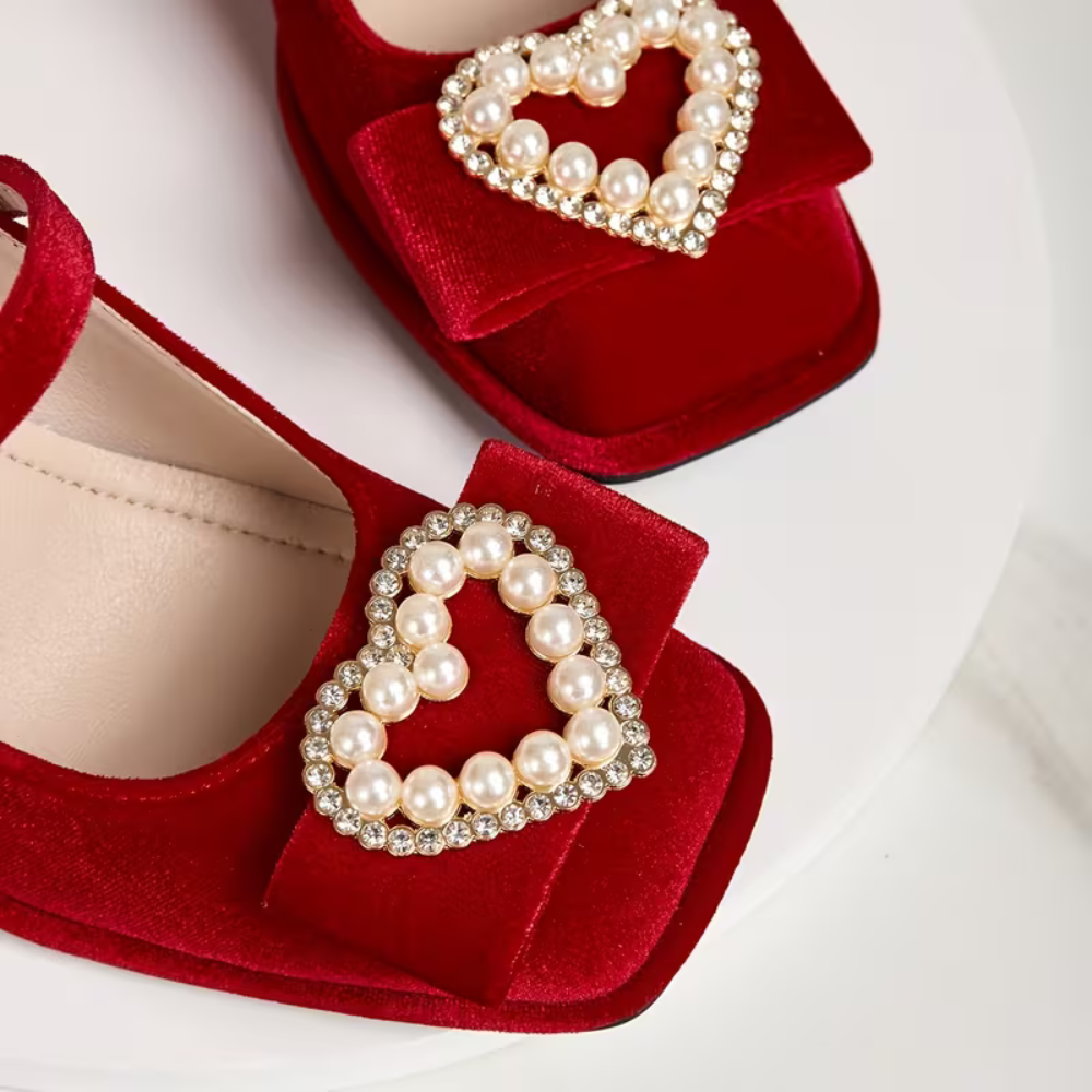 Women's Heels Velvet orthopedic support