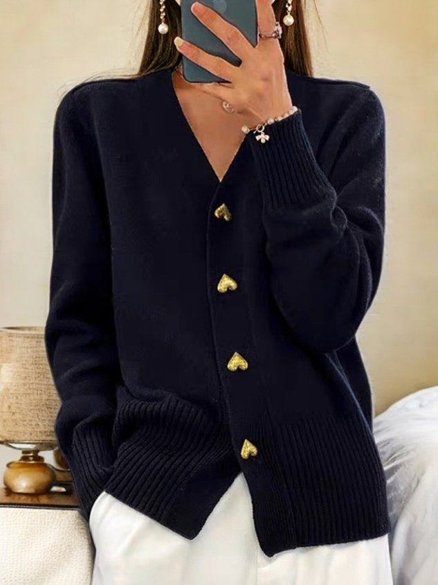 Cardigan da donna con scollo a V