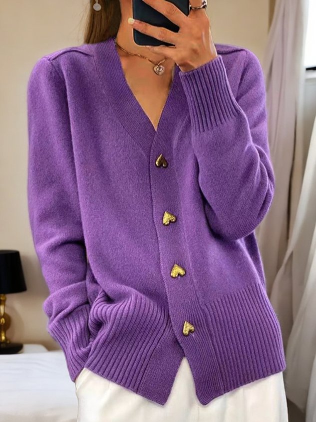 Cardigan da donna con scollo a V