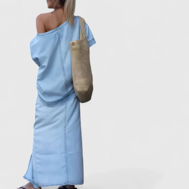 Women's Maxi Dress Denim