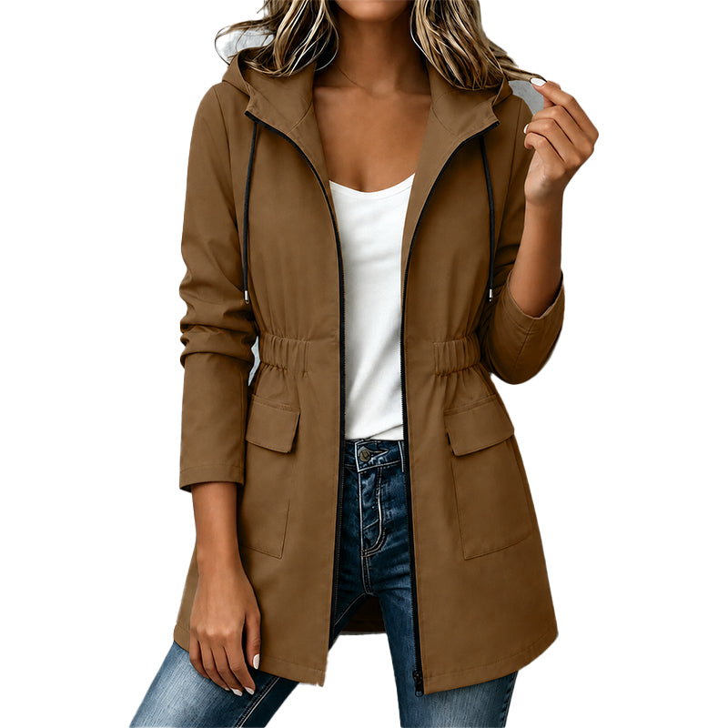 Women's Fitted Waterproof Jacket with Hood