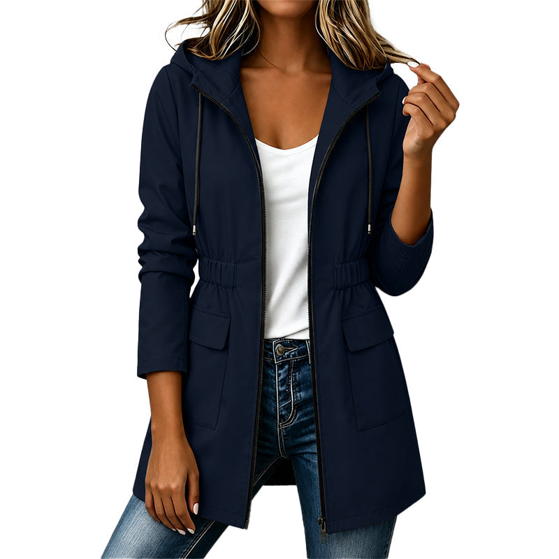 Women's Fitted Waterproof Jacket with Hood