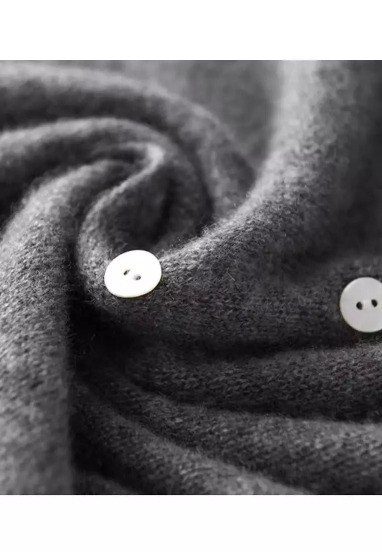 Suéter de punto de cachemira para mujer, elegante, cálido y para el día a día
