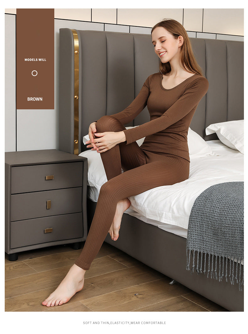 Conjunto de ropa interior térmica para mujer con efecto moldeador