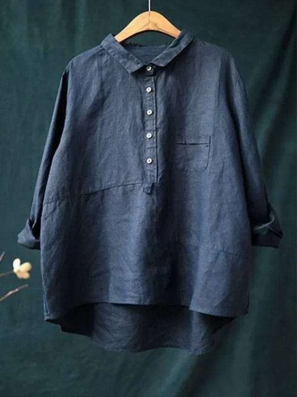 Blusa para mujer con bolsillos laterales