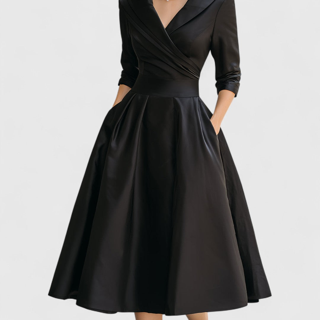 Women's Midi Dress V-neck