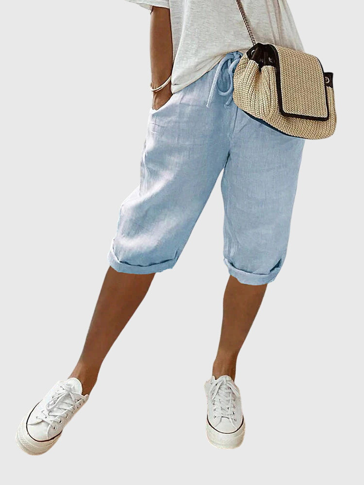 Women's Wide-Leg Pants side pockets