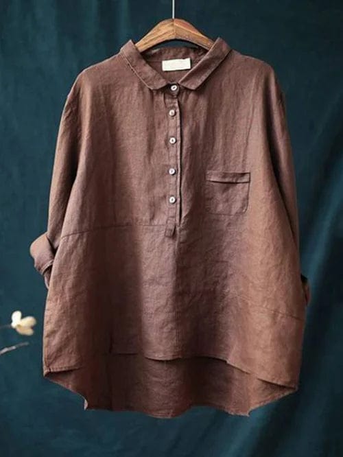 Blusa para mujer con bolsillos laterales