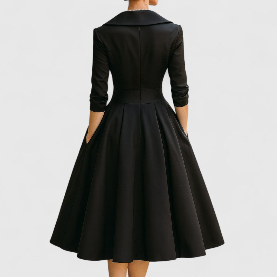 Women's Midi Dress V-neck