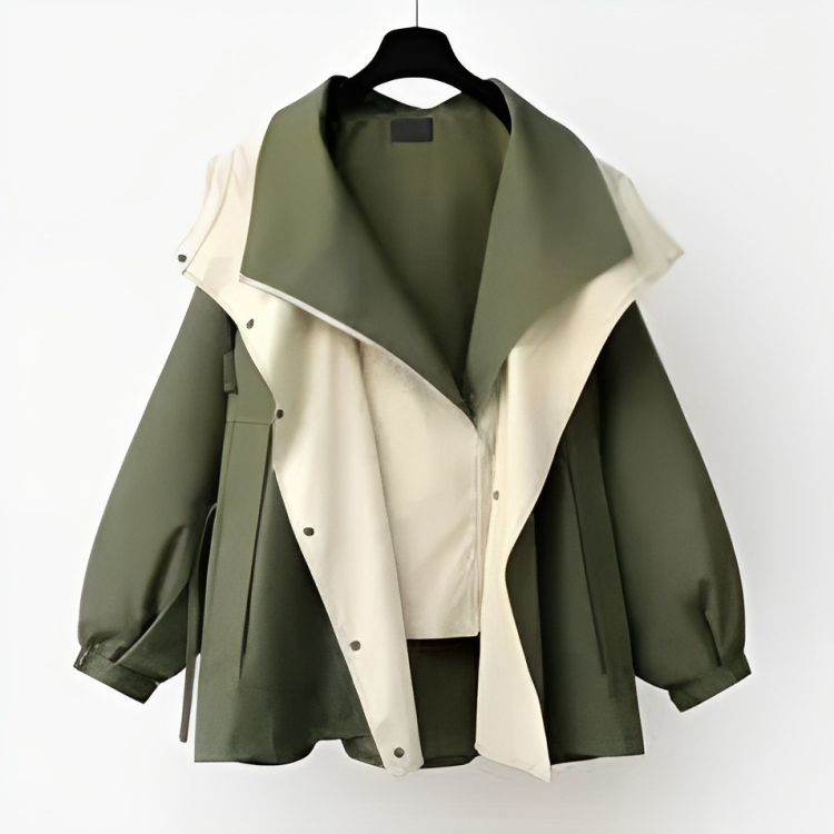 Women's Lightweight Rain Jacket Waterproof Flattering Cut