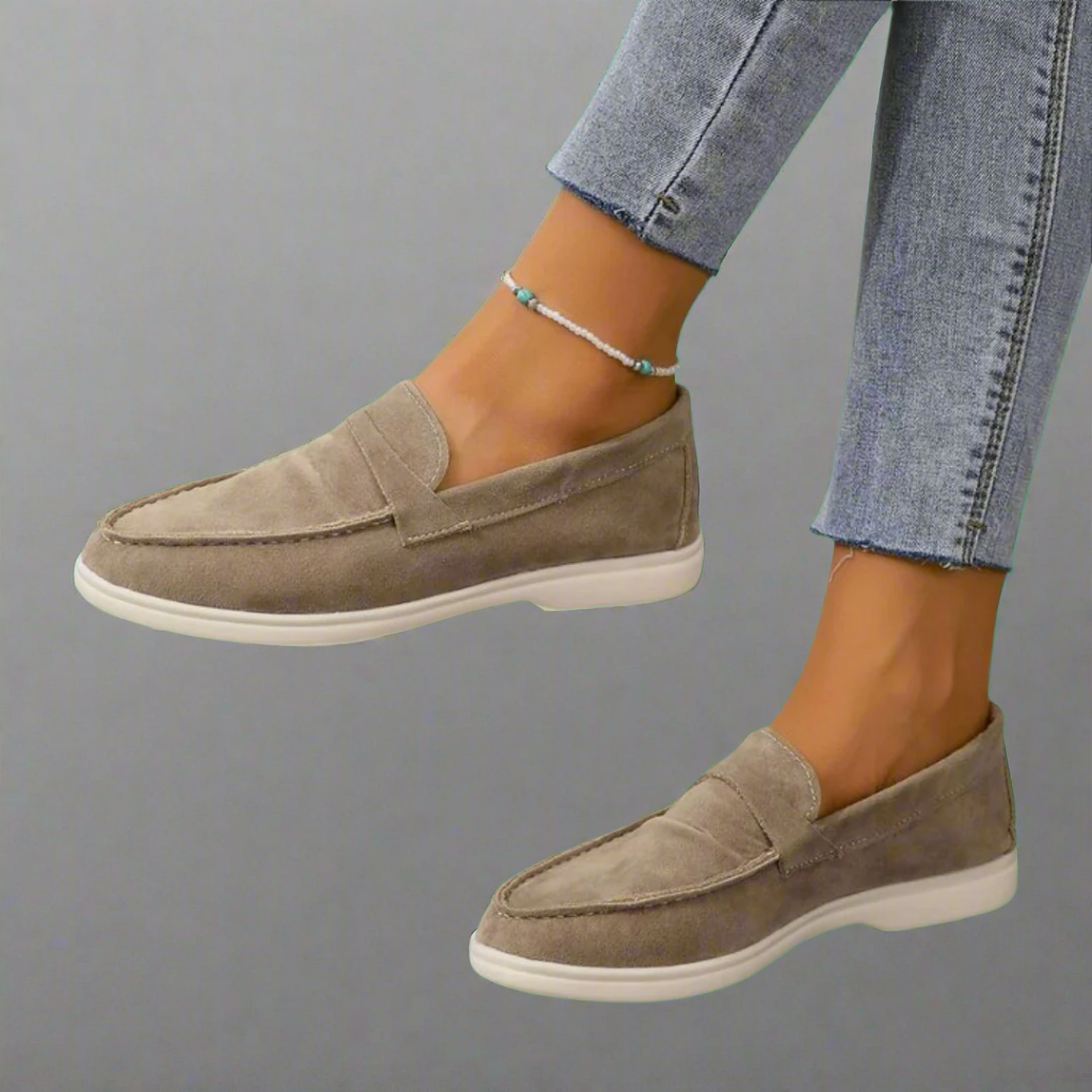 Mocasines para mujer de mezclilla