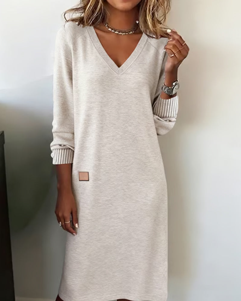 Women's Dress V-neck