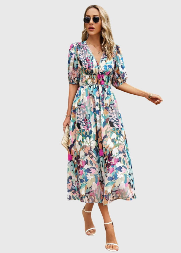 Women's Midi Dress floral print