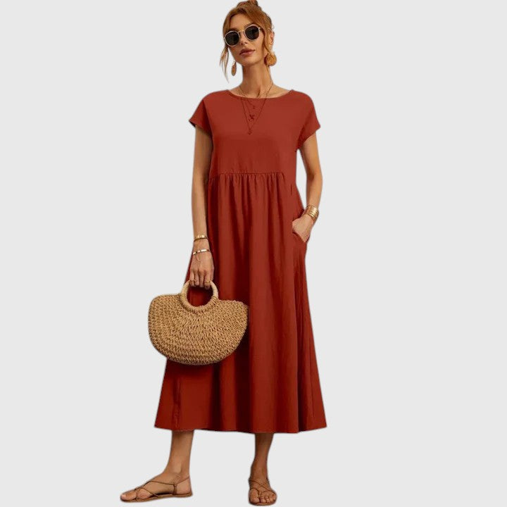 Women's Midi Dress side pockets