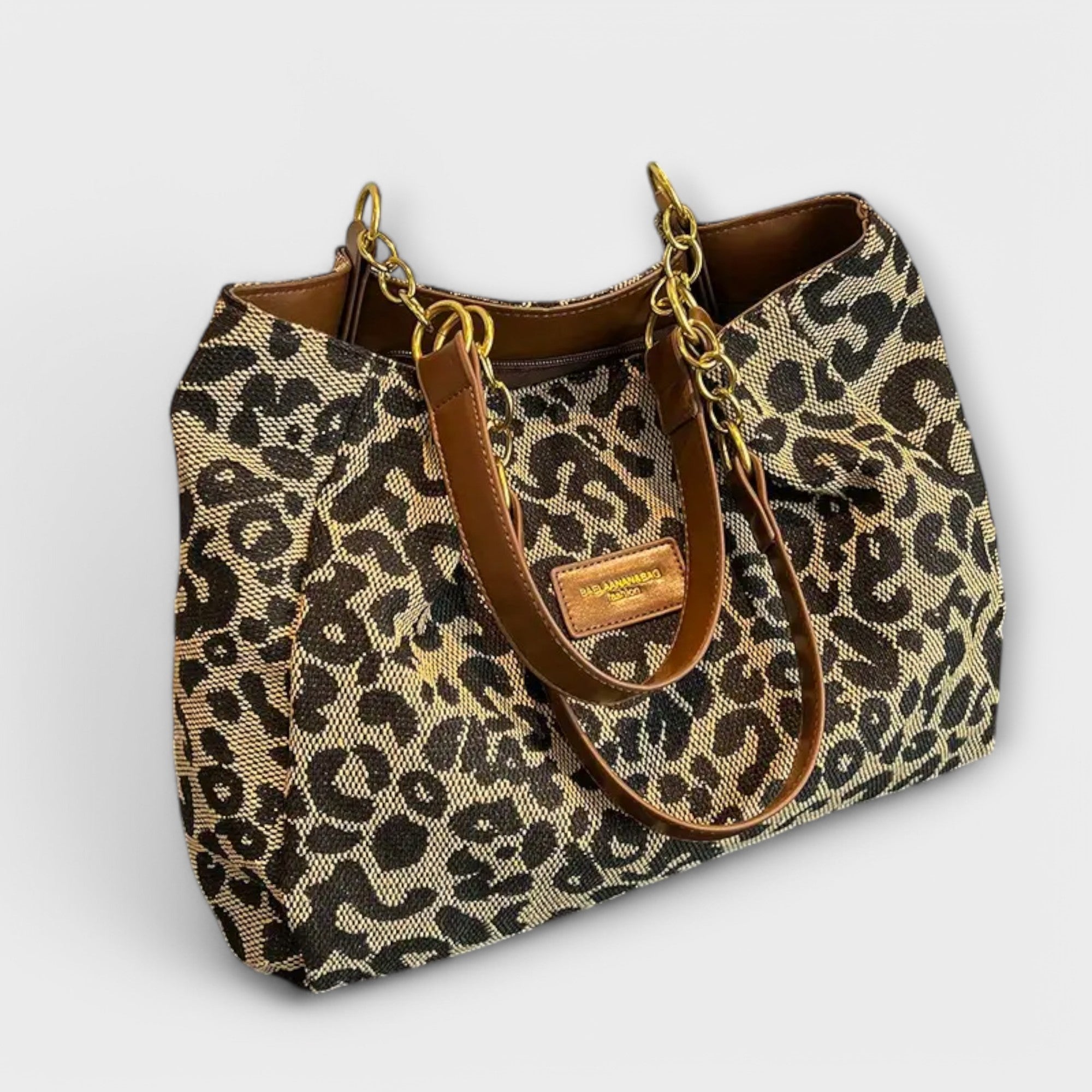 Lily | Leopard Canvas Tote