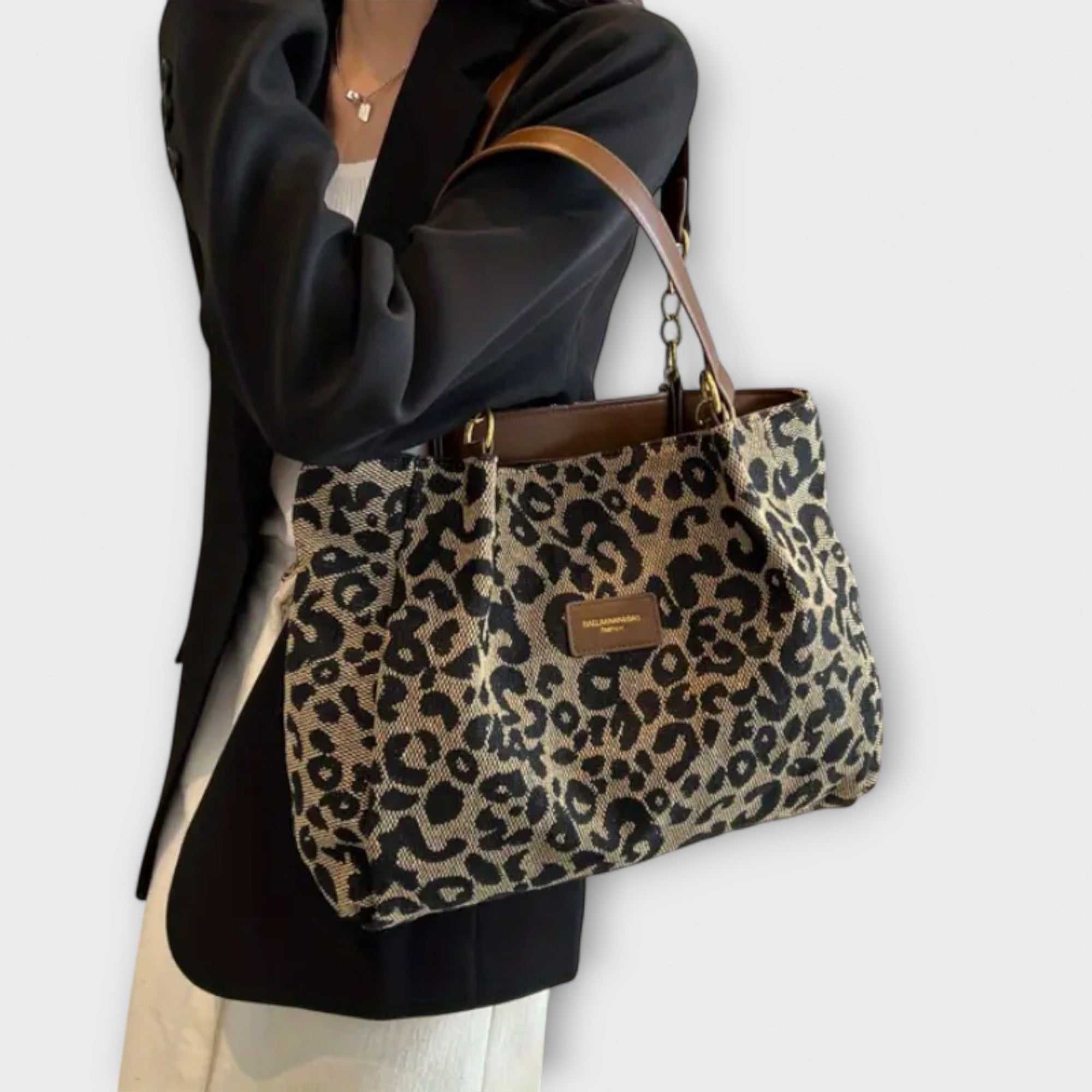 Lily | Leopard Canvas Tote