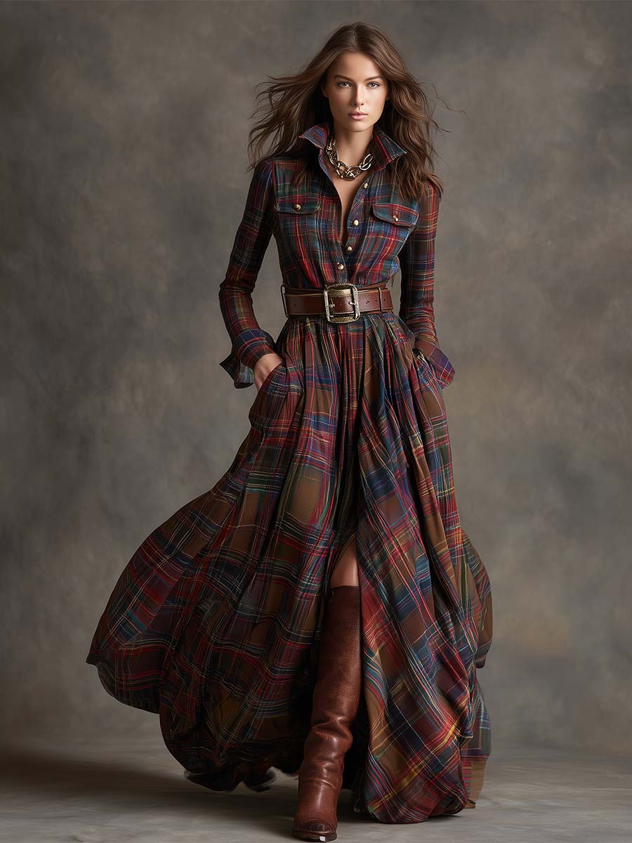Women's Shirt Dress removable waist belt
