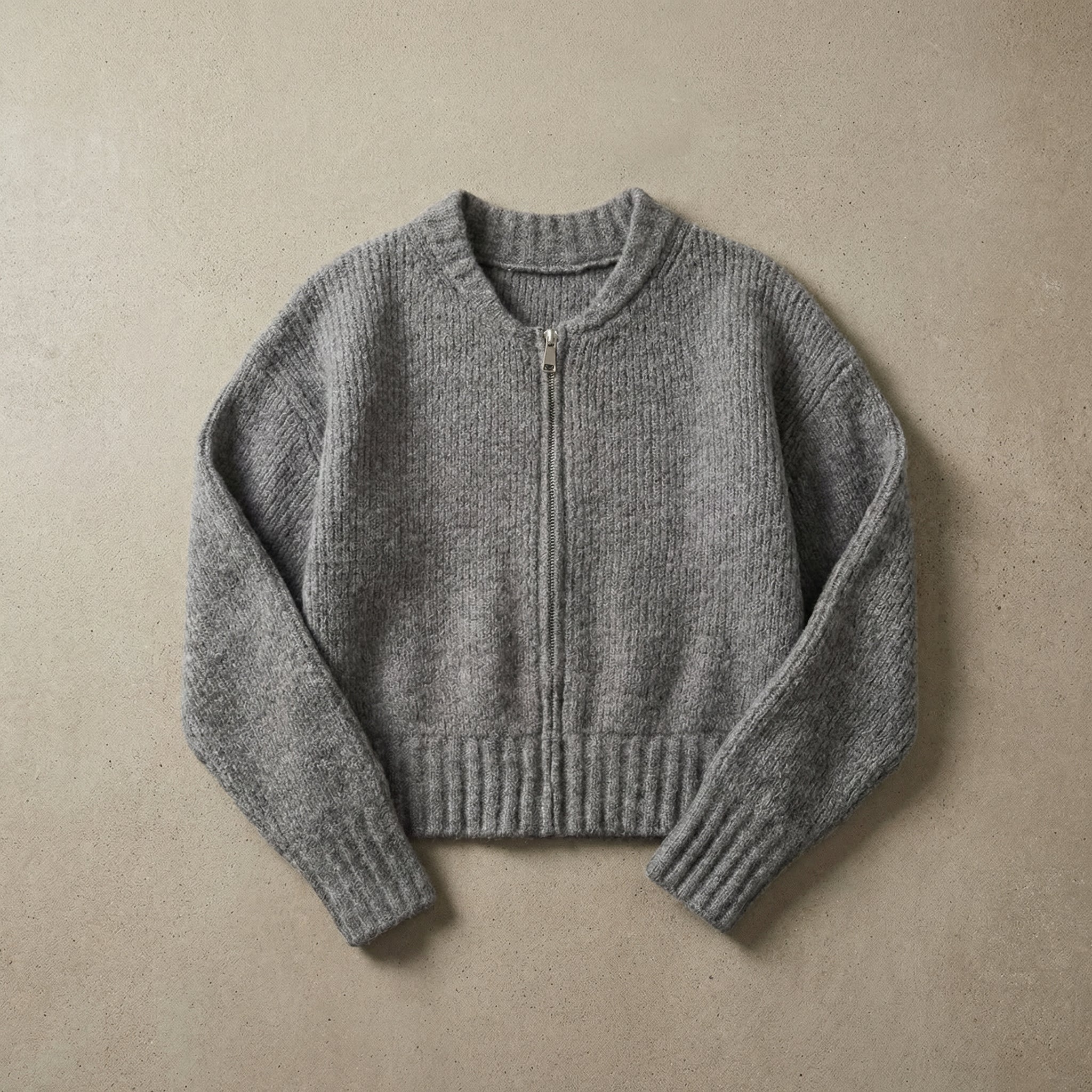 Women's Cotton Sweater Jacket Tailored Soft Knit