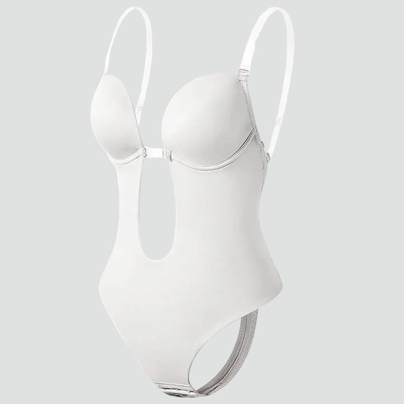 Body moldeador para mujer con escote pronunciado en V