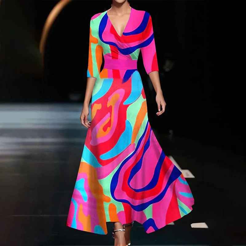 Women's Maxi Dress V-neck