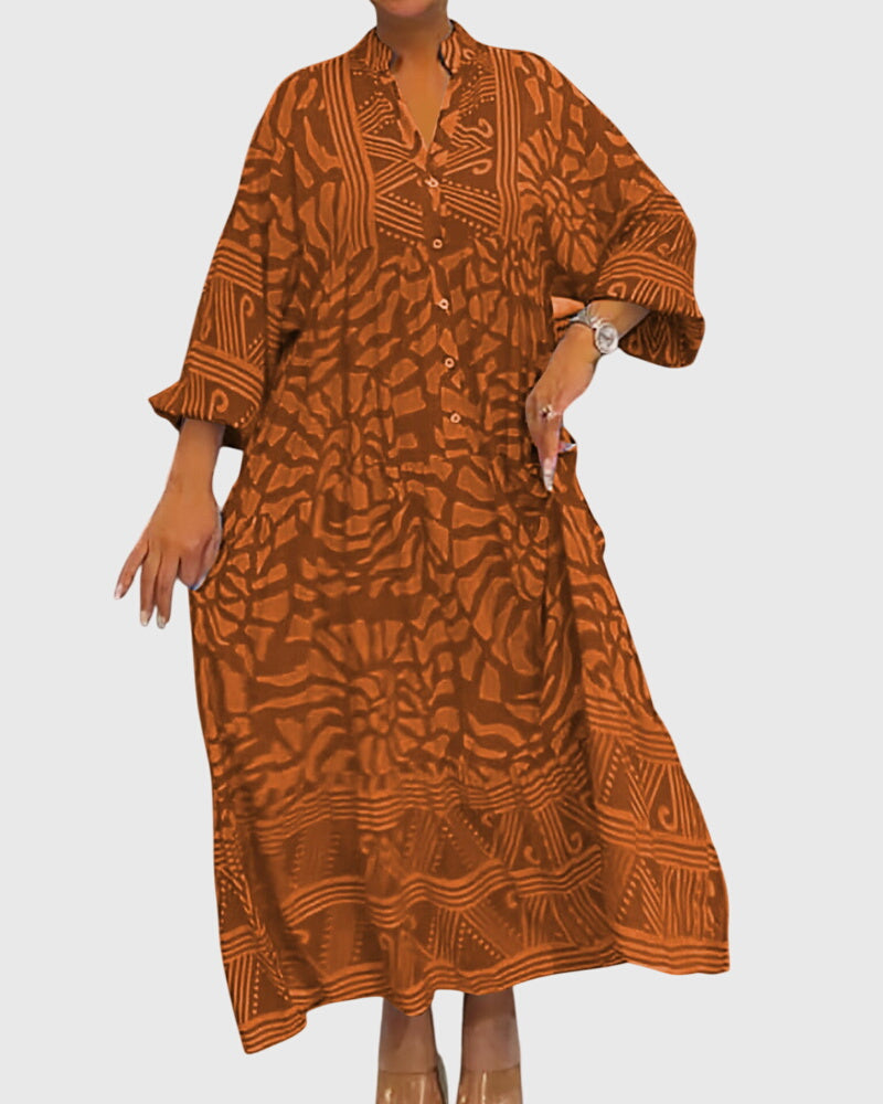 Women's Midi Dress V-neck