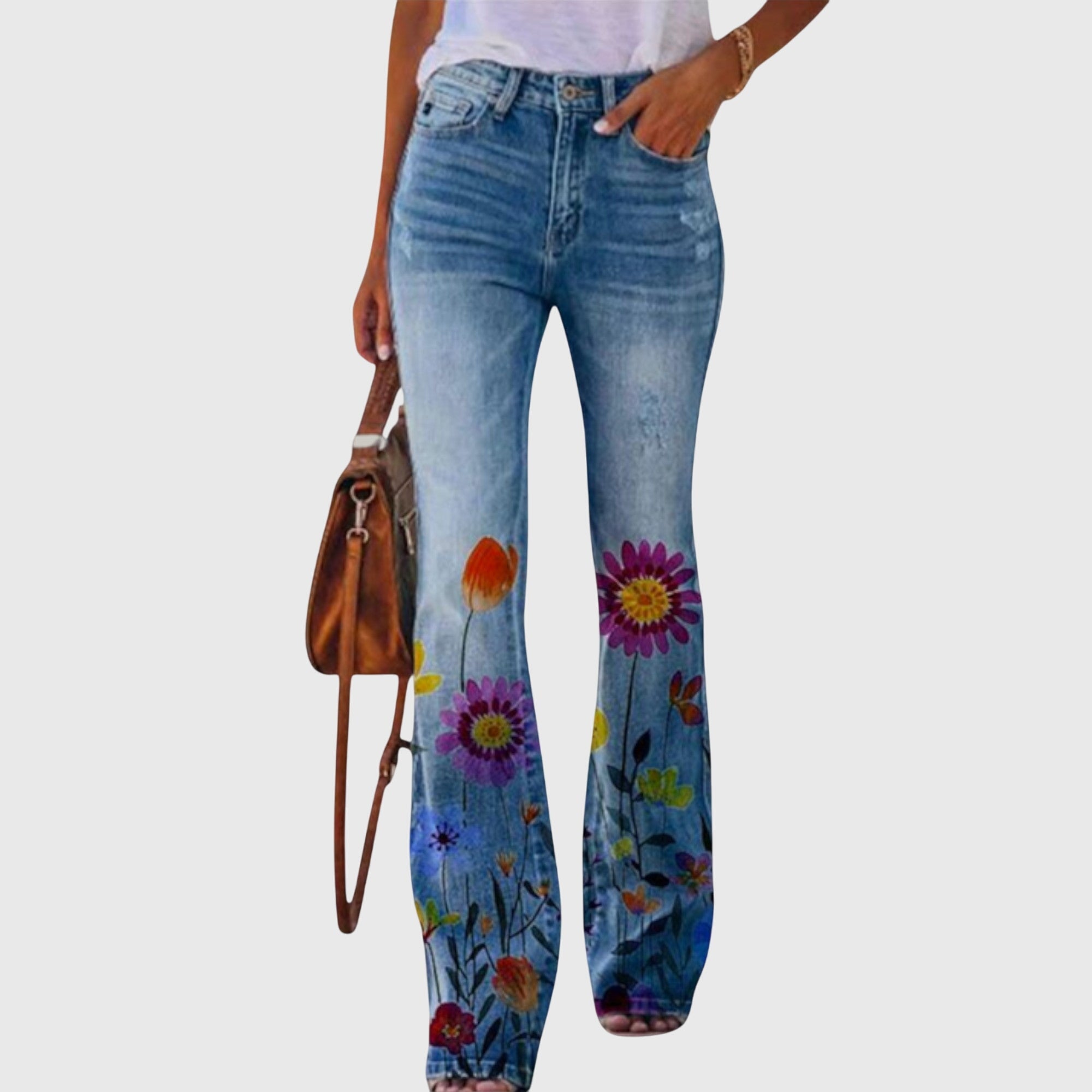 Women's Wide-Leg Pants floral print