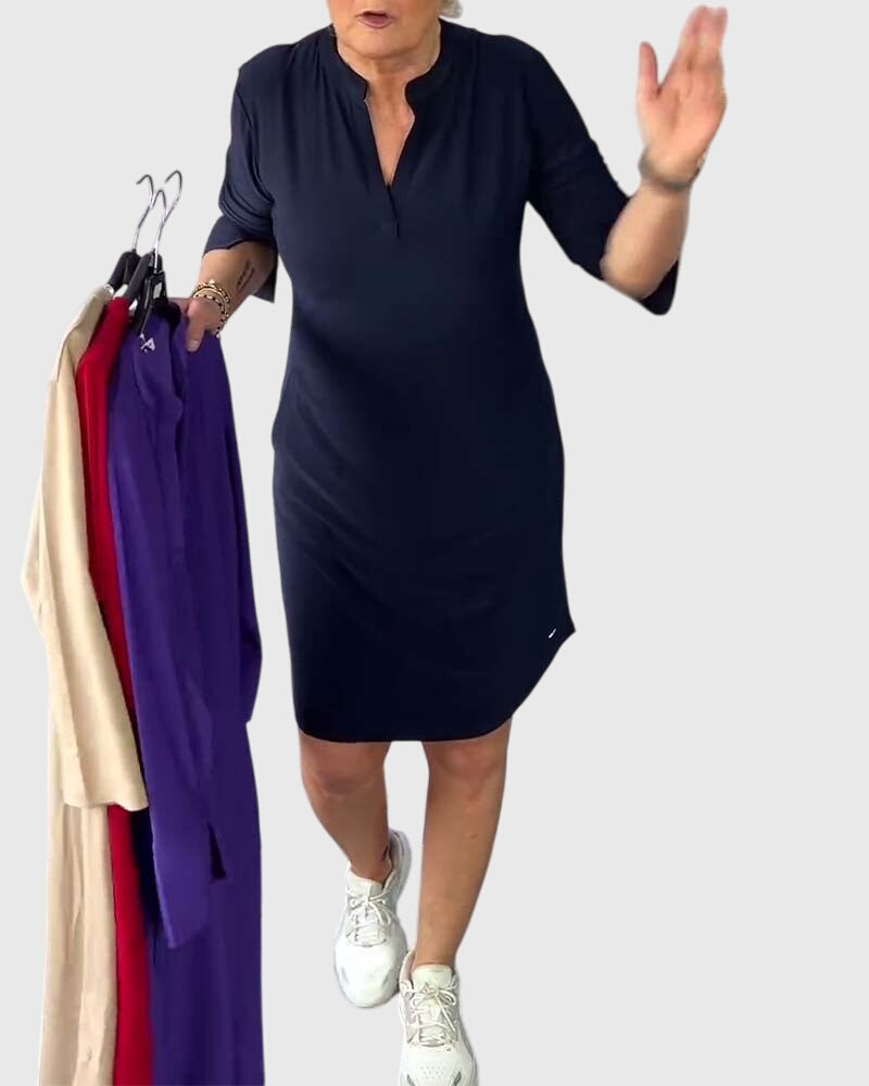 Women's Dress V-neck