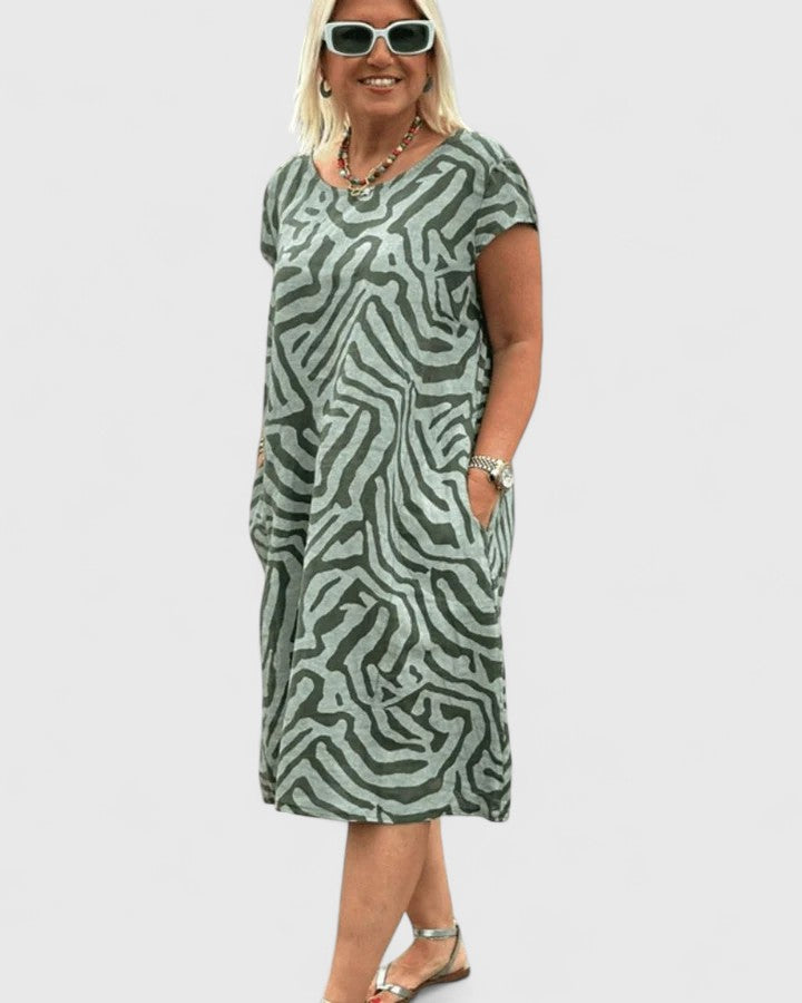 Women's Midi Dress A-line cut