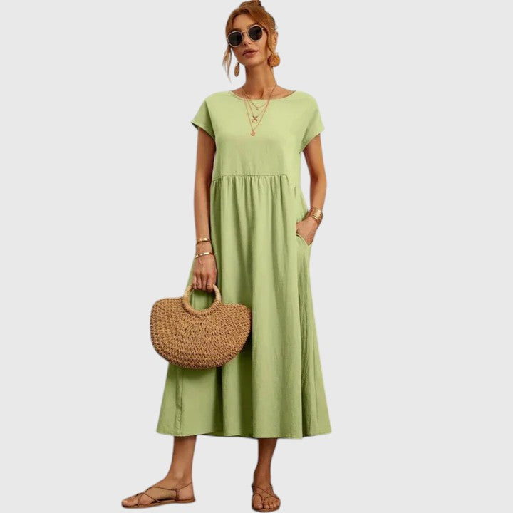 Women's Midi Dress side pockets