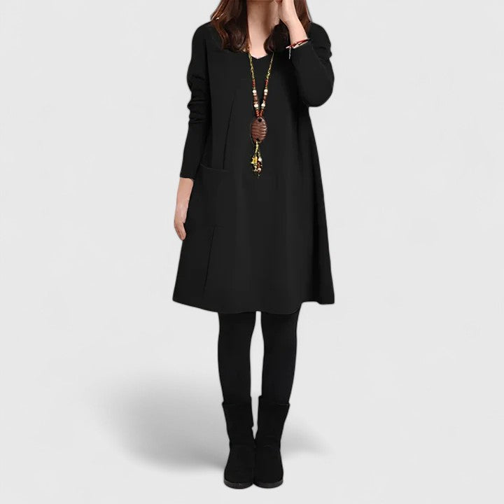 Vestido para mujer con bolsillos laterales