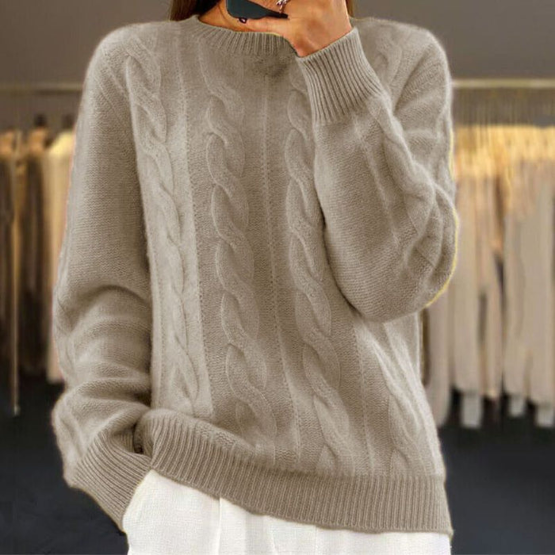 Women's Knit Sweater Refined Texture Sophisticated Cut