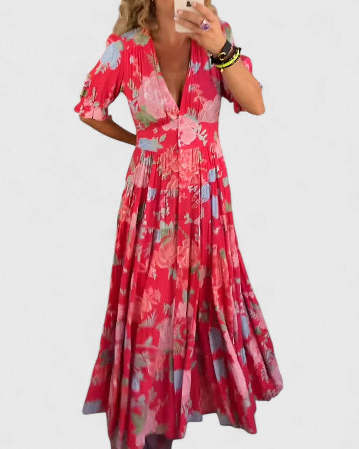 Women's Summer Dress V-neck