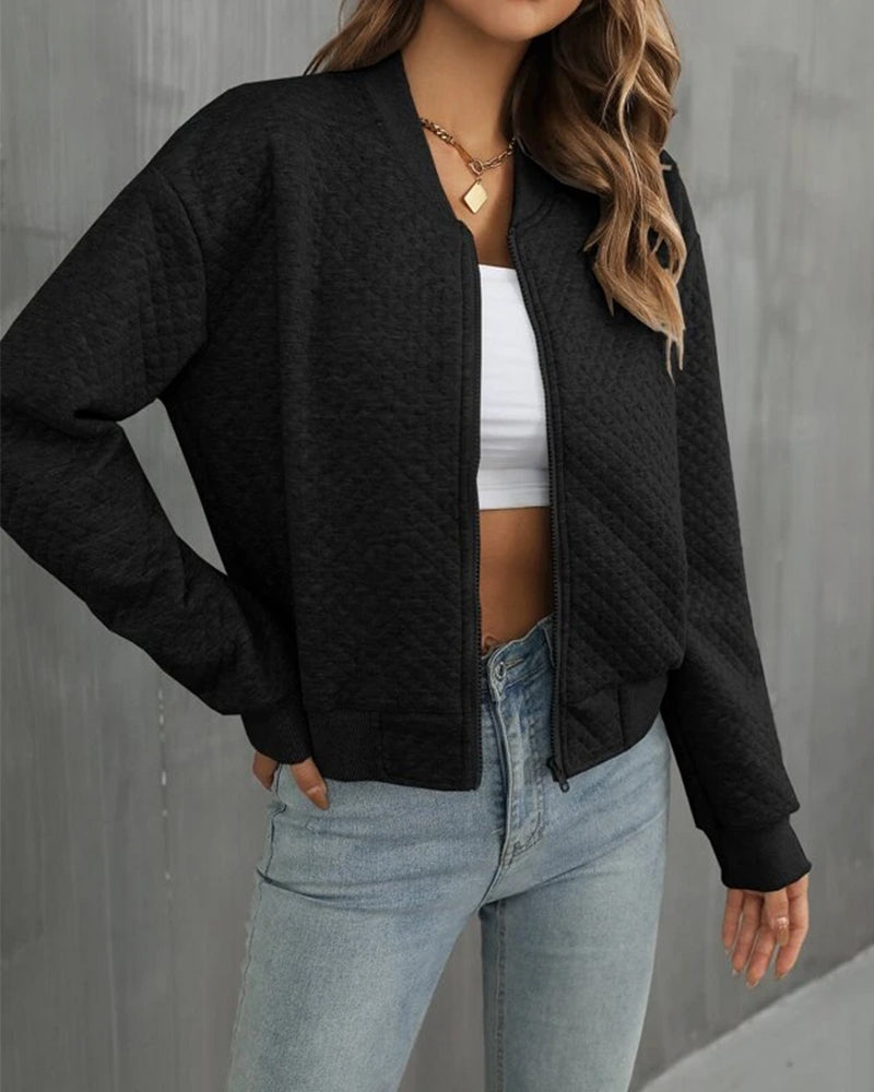 Women's Bomber Jacket Warm Autumn-Winter Layer