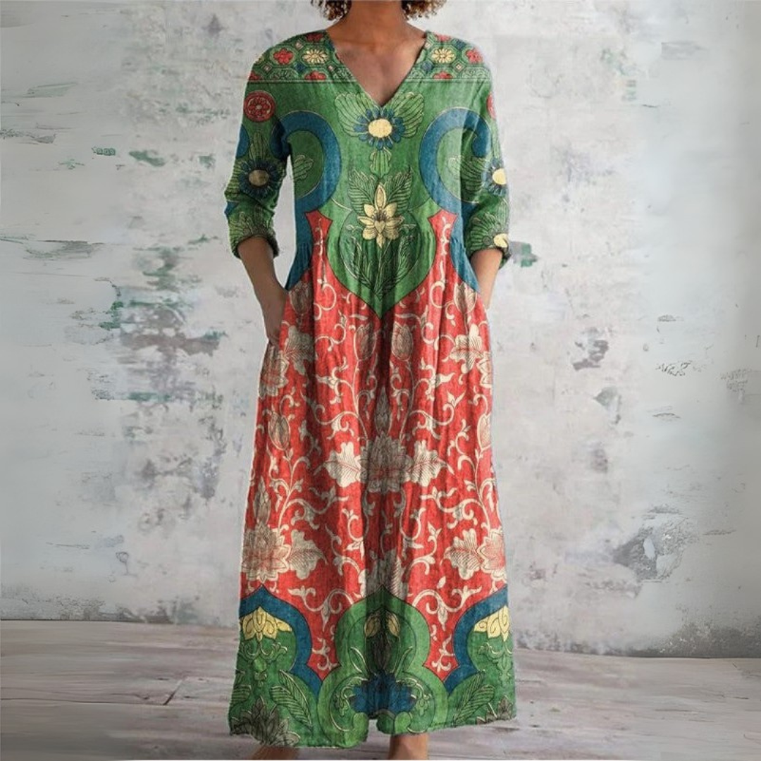 Women's Maxi Dress V-neck