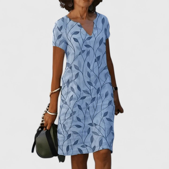 Women's Summer Dress Cotton V-neck