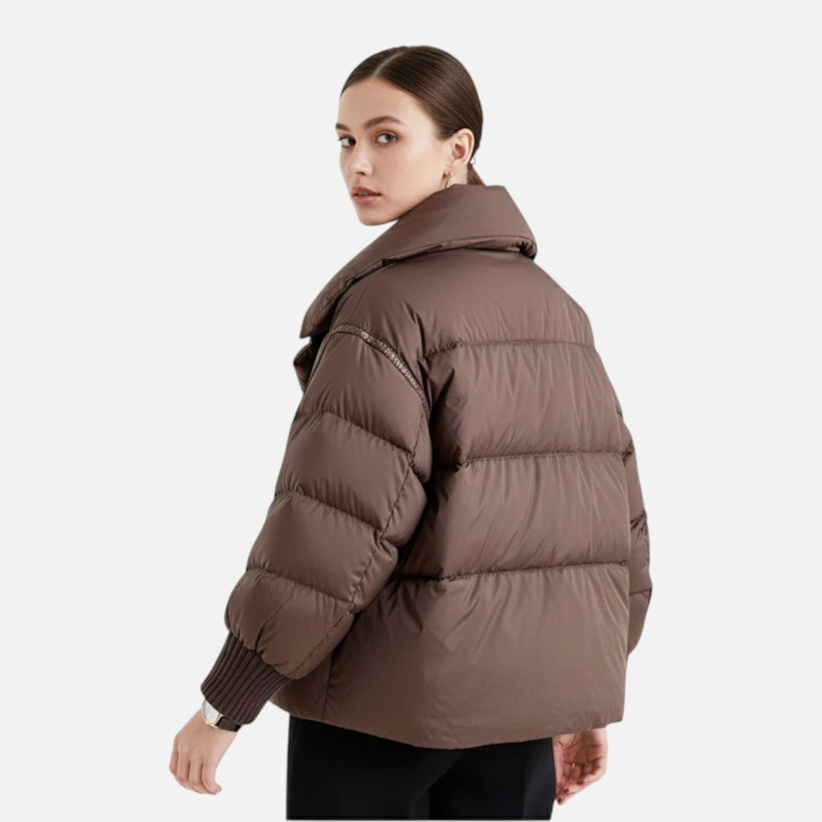 Women's Down Jacket with Removable Sleeves