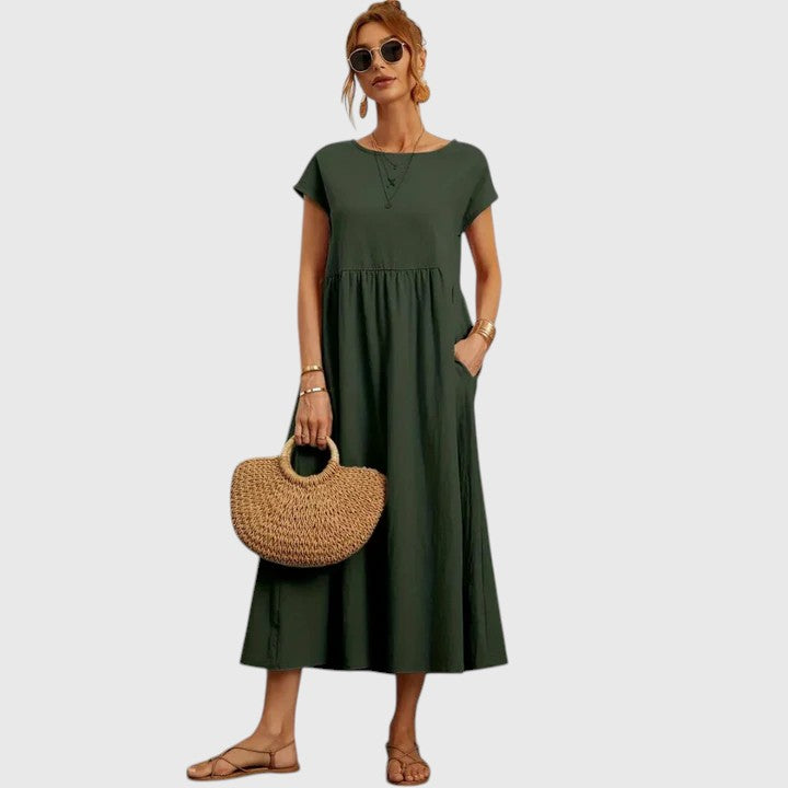 Women's Midi Dress side pockets