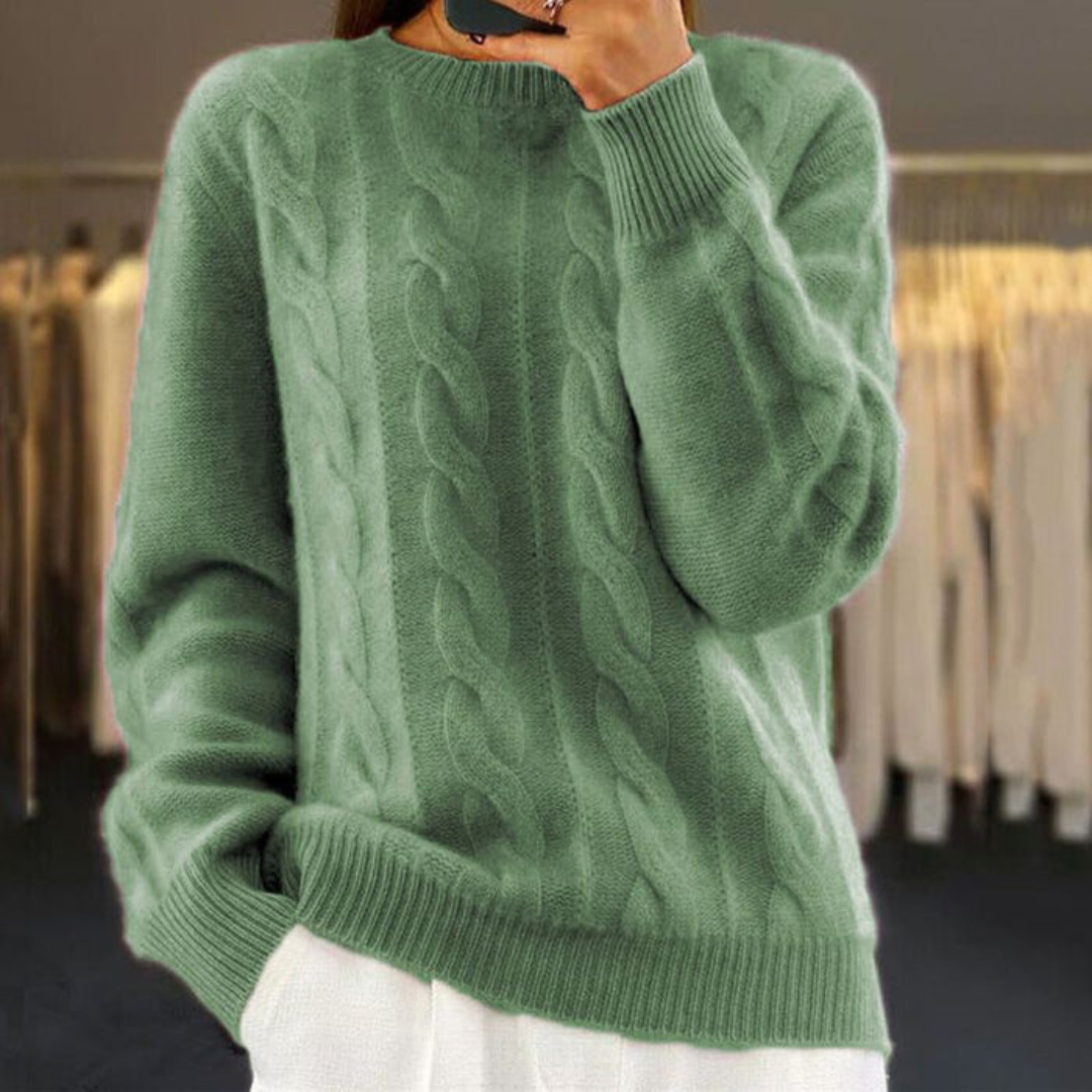 Women's Knit Sweater Refined Texture Sophisticated Cut